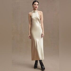 Sachin + Babi Metallic Champagne Dress